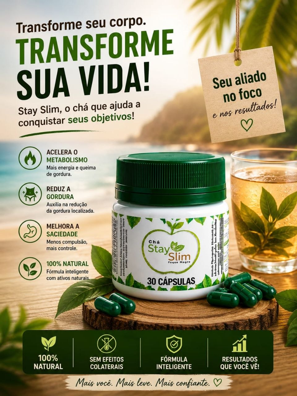 Stay Slim - Linha completa de suplementos naturais